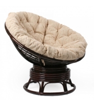 Кресло для отдыха Импэкс Papasan орех с подушкой